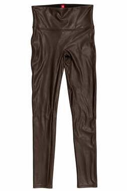 Spanx Faux Leather Leggings Size M Brown